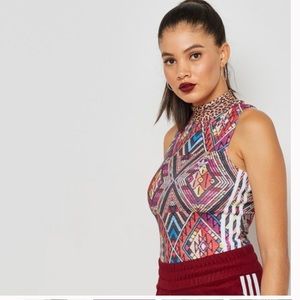 Adidas Mock Neck Bodysuit - size 14, L